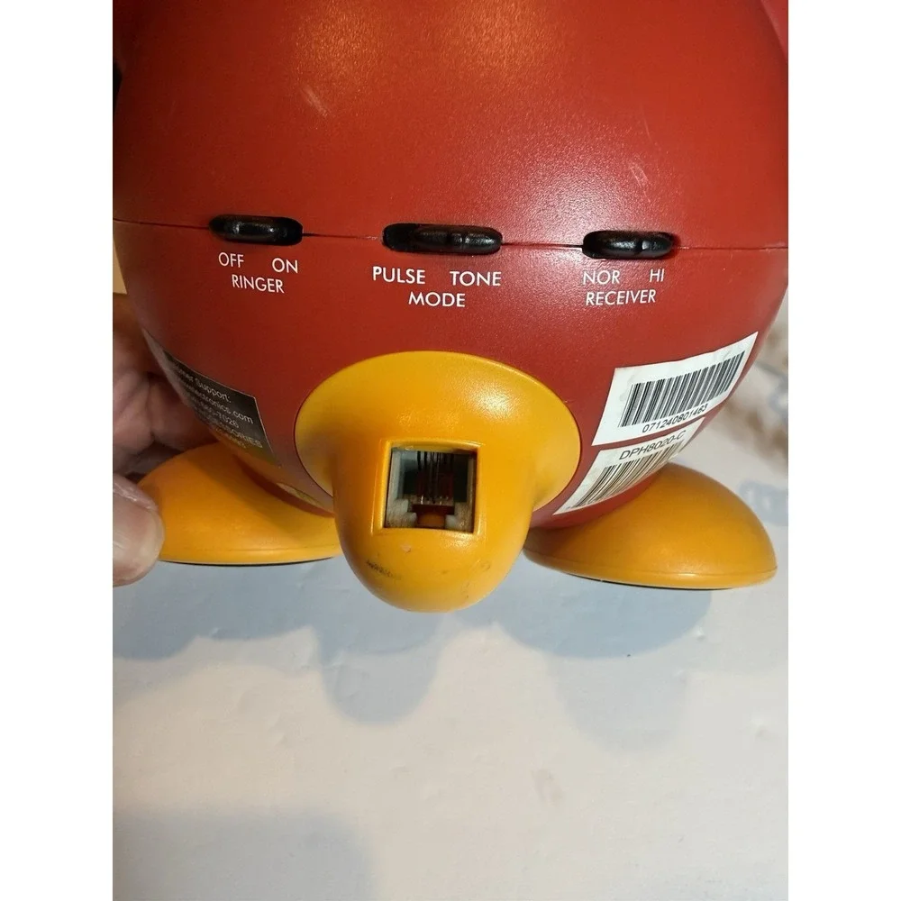 Disney Mickey Mouse Corded Push Button Desk Telephone Memorex DPH8020-C Tested